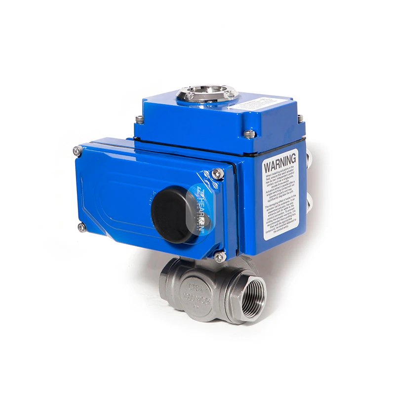 HEA 3 Way Stainless Steel Motorized Electric Ball Valve