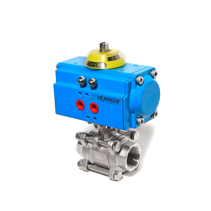 3PS Series Long Shaft Pneumatic Actuator Thread Ball Valve