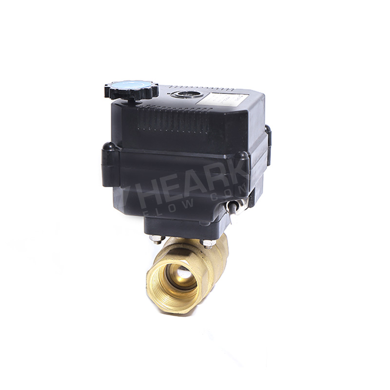 1/4” Brass Electric Motorized 2 way Mini Ball Valve