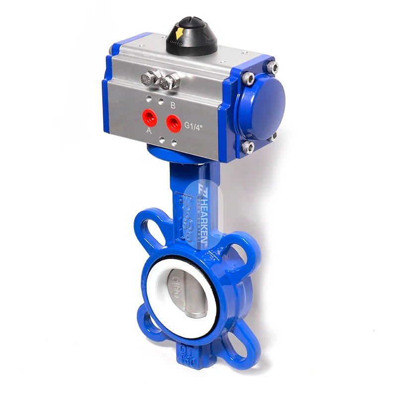 HPA Cast Iron Pneumatic Operated  Wafer Butterfly Valve