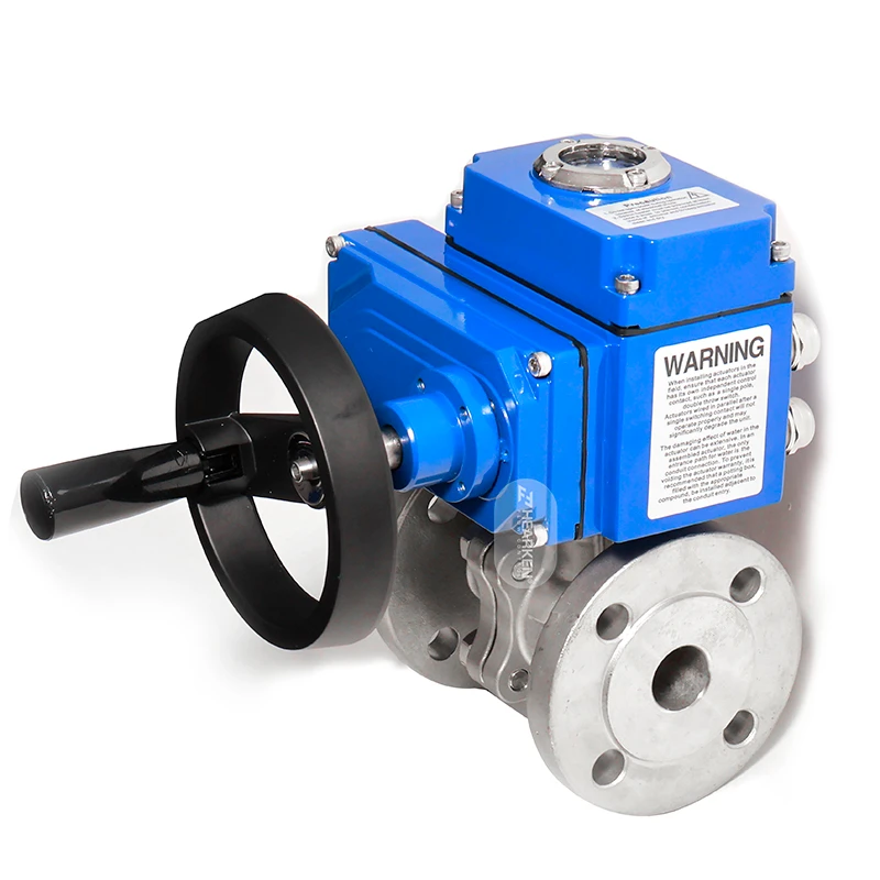HEA Electric Actuator Flange Butterfly Valve with hand wheel