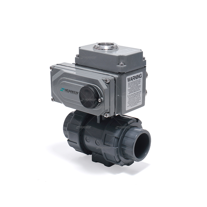 PVC Double Union Motor Operated Ball Valve